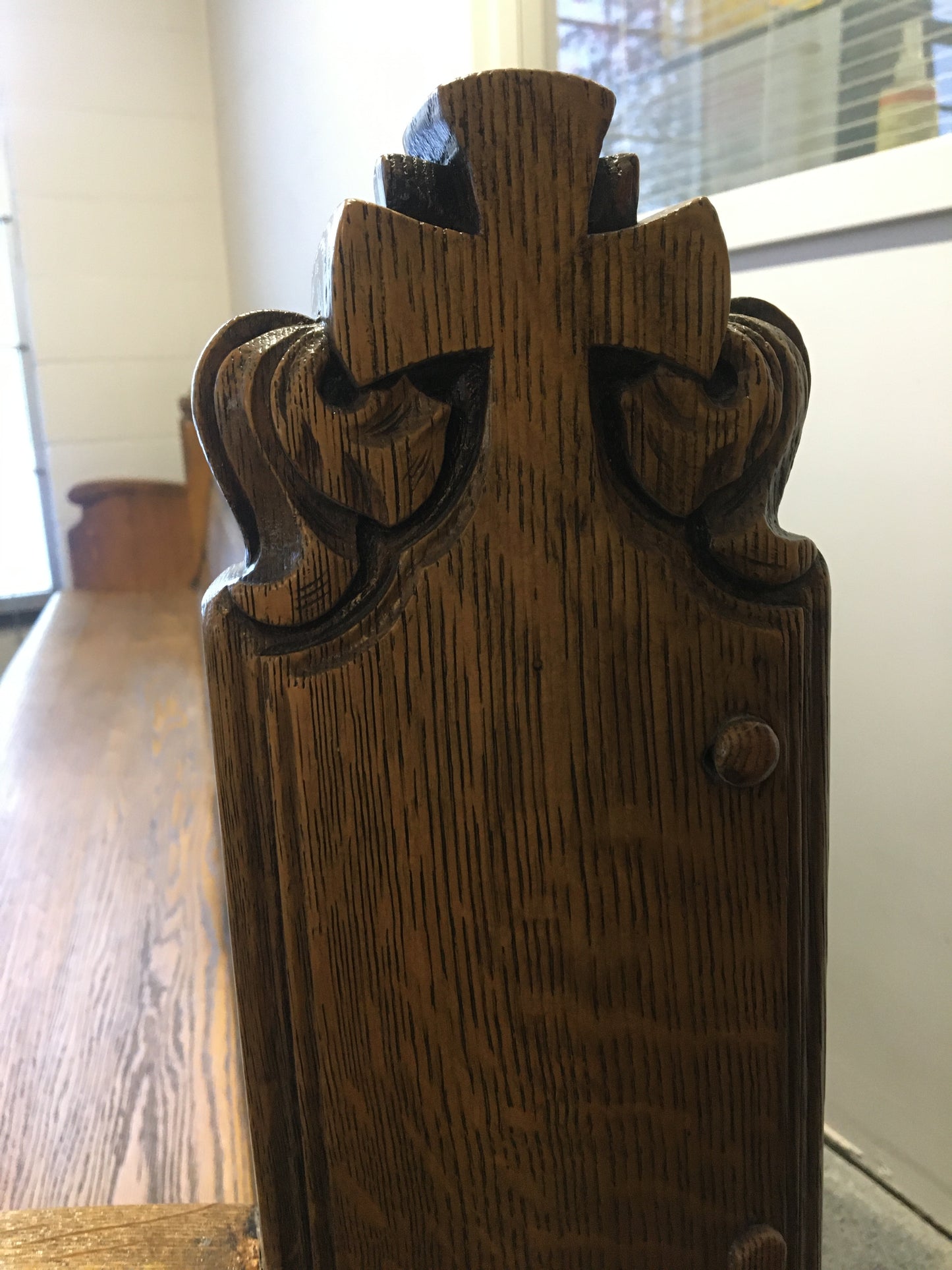 Early 19th Century Quarter - Sawn Oak Church Pew - Professionally Restored - Circa 1800-1830
