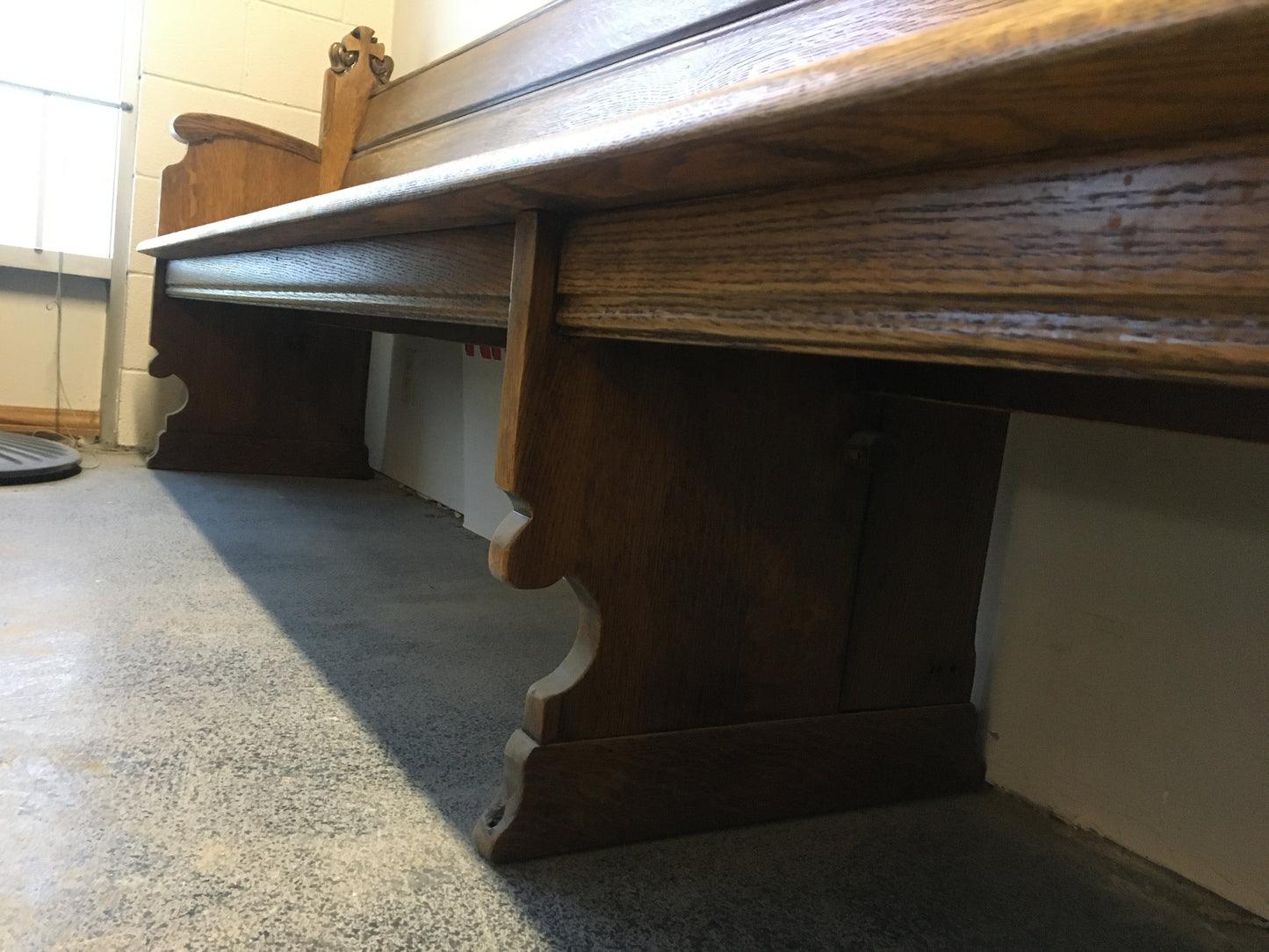 Early 19th Century Quarter - Sawn Oak Church Pew - Professionally Restored - Circa 1800-1830